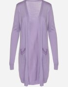 miss poem Cardigan Mov Deschis cu Buzunare Laterale Sartella