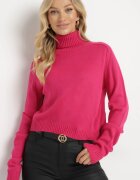 miss poem Maletă fucsia clasică cu inserții rebrate Bishaya