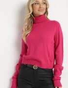 miss poem Maletă fucsia clasică cu inserții rebrate Bishaya