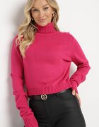 miss poem Maletă fucsia clasică cu inserții rebrate Bishaya
