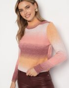 miss poem Maletă Roz deschis cu croială clasică cu model Ombre colorat Sinthelia