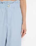 miss poem Pantaloni albastru deschis cu talie elastică încrețită cu croială clasică Anifa