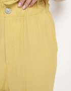 miss poem Pantaloni Galbeni cu elastic încrețit în talie cu croială clasică Anifa