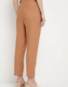 miss poem Pantaloni Maro cu elastic încrețit în talie cu croială clasică Anifa