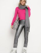 miss poem Pulover Clasic Fucsia cu Decolteu în V Felitha