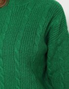 miss poem Pulover Verde închis Scurt cu Decupaj la Spate Torine