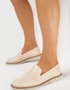  Mocasi Elegante Bej cu Curea cu Decupaj Omnivena