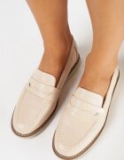  Mocasi Elegante Bej cu Curea cu Decupaj Omnivena