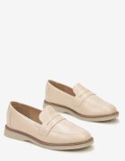  Mocasi Elegante Bej cu Curea cu Decupaj Omnivena