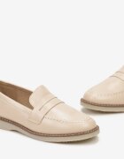  Mocasi Elegante Bej cu Curea cu Decupaj Omnivena