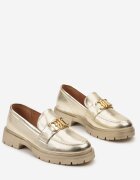  Mocasini Aurii cu Cataramă Elegantă Salves