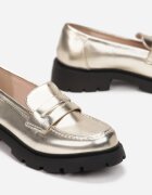  Mocasini Aurii Slip-on Cu Talpă Groasă Proserpina