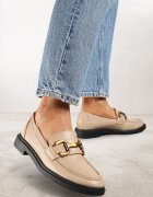  Mocasini Bej Plati cu Cataramă Decorativă Labina