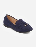  Mocasini cu ornamente metalice Cillora Bleumarin