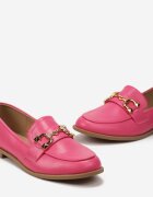  Mocasini Fucsia Clasici cu Cataramă Elegantă Alcmeria