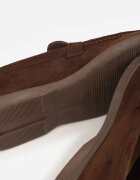  Mocasini Maro din Imitație de Antilopă cu Cusătură Decorativă și Pandantiv Veleyra
