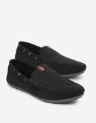  Mocasini Negri Slip-on cu Branț din Piele Naturală Illoma