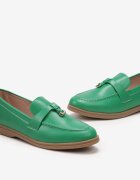  Mocasini Verzi Eleganti cu Pandantiv Decorativ Biaga