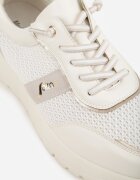 modern world Adidași Albi cu Talpă Groasă cu Branț din Piele și Inscripția Airarge