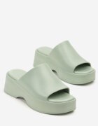 modern world Papuci din spumă verde deschis cu talpă groasă Flehira