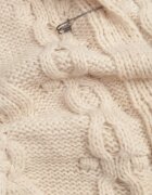 moni&co Cardigan Lung Bej Deschis cu Glugă Wanharice