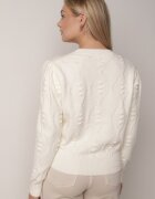 moni&co Pulover Bej cu Fason Clasic și Broderie Decorativă Aggela