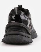 msmg Sneakers Geometric pe talpă groasă embosată Alinia Negri