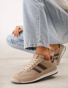 mulanka Adidași Bej-Maro cu Model Geometric Jannata