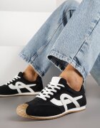 mulanka Adidași Negri Decorați cu Motiv Geometric Ardetia