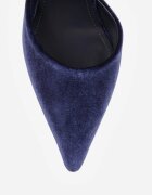 mulanka Pantofi cu toc stiletto din velur în stil elegant Efravia Albaștri