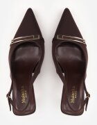 mulanka Pantofi stiletto eleganți cu curea la călcâi și cataramă alungită Teanis Maro