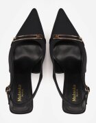 mulanka Pantofi stiletto eleganți cu curea la călcâi și cataramă alungită Teanis Negri
