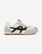 mulanka Sneakers albi decorate cu motiv geometric Ardetia