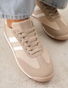mulanka Sneakers bej închis cu Motiv Geometric Jannata