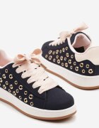 mulanka Sneakers Bleumarin Decorați cu nituri Felorenia