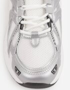 mulanka Sneakers din plasă cu talpă din spumă cu cusături decorative Faria Albi