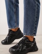 mulanka Sneakers din plasă cu talpă din spumă cu cusături decorative Faria Negri