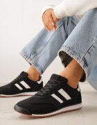 mulanka Sneakers Negri cu Motiv Geometric Jannata