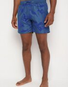 mulu Pantaloni de baie granat cu Model Geometric cu Șnur Lilomea