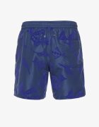 mulu Pantaloni de baie granat cu Model Geometric cu Șnur Lilomea