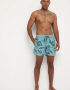 mulu Pantaloni scurți de înot Verde deschis cu Model Geometrice și Șnur Lilomea