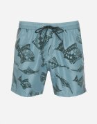 mulu Pantaloni scurți de înot Verde deschis cu Model Geometrice și Șnur Lilomea