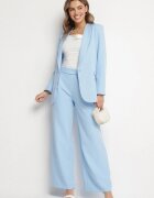 new collection Blazer albastru deschis decorat cu imitație de buzunare Sovzedi