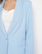 new collection Blazer albastru deschis decorat cu imitație de buzunare Sovzedi