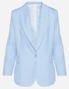 new collection Blazer albastru deschis decorat cu imitație de buzunare Sovzedi
