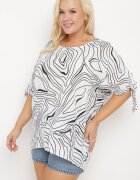 new collection Bluză Albă cu Legătură Decorativă la Mâneci Fialia