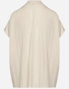 new collection Bluză Bej cu Mâneci Liliac Oversize din Viscoză cu Decolteu în V Davilisa