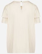 new collection Bluză Bej din Viscoză cu Croială Trapezoidală cu Volane și Inserție Elastică Dorlimi