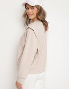 new collection Bluză Bej din Viscoză cu Linie de Umeri Evidențiată Alithra