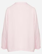 new collection Bluză Roz cu croi trapezoidal cu decolteu în V și cu mâneci rulate Aslimi